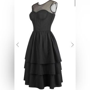 Corset story dress grunge whimsi goth corseted dark fairy dress dominant